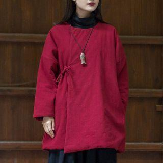 Long-sleeve Tie-waist Padded Hanfu Top