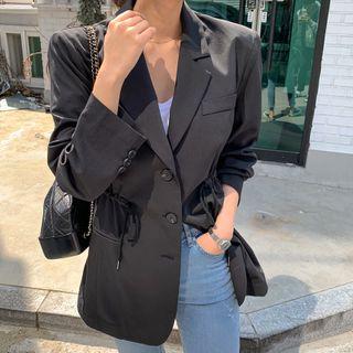 Drawstring-waist Blazer