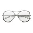 Rhinestone Aviator Glasses Frame