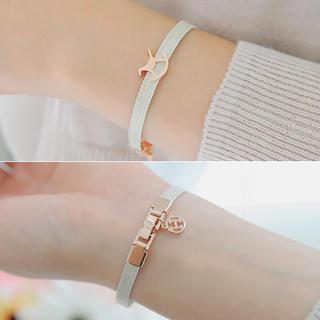 Faux Leather Merry-go-round Bracelet