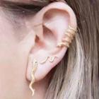 Snake Ear Cuff Set Set Of 3 - Gold - One Size