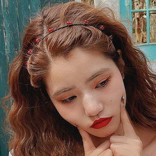 Bead Headband Red - One Size