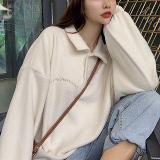 Fleece Polo Sweatshirt