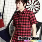 Short Sleeve Plaid Shirt
