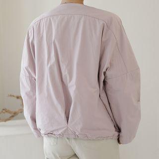 Drawcord-hem Zip Jacket