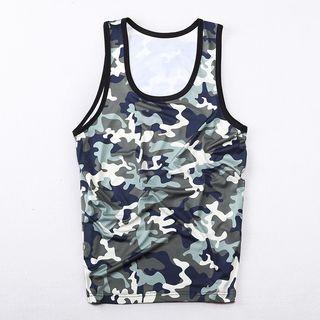 Camouflage Printed Tank Top