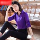 Elbow-sleeve Shirt / Dress Pants / Set
