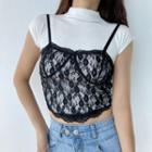 Drawstring Lace Camisole Top