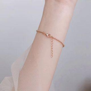 Sterling Silver Bracelet Gold - One Size