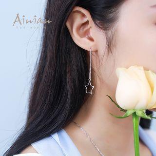 925 Sliver Star Earrings
