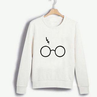 Eyeglass Print Sweatshirt