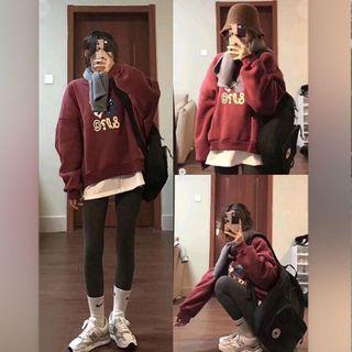 Lettering Sweatshirt / T-shirt / Leggings