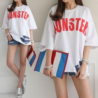 Monster Slit Over-fit T-shirt