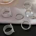Set Of 6: Layered Ring