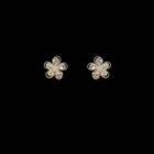 Flower Faux Crystal Earring 1 Pair - Gold - One Size