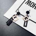 Stainless Steel Square & Rectangle Dangle Earring