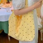 One-shoulder Canvas Tote Bag Yellow - One Size