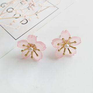 Cherry Blossom Clip-on Earring / Stud Earring / Hair Pin / Ring / Necklace
