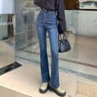 High-waist Bodycon Bell Bottom Jeans