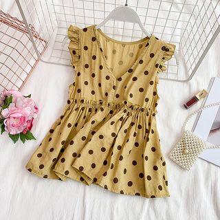V-neck Dotted Tank Top