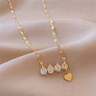 Numerical 1314 Pendant Stainless Steel Necklace 1pc - Gold - One Size