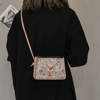 Animal Print Pvc Crossbody Bag