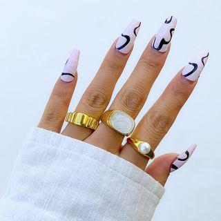 Open Ring / Faux Pearl Ring / Set