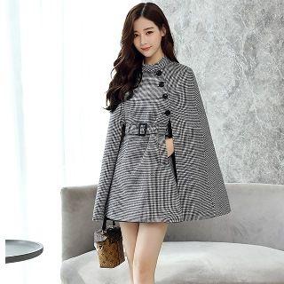 Check Cape Jacket