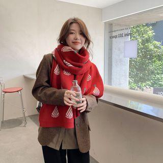 Santa Hat Print Scarf