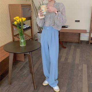 Floral Blouse / Wide Leg Pants