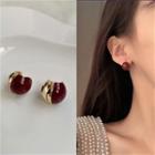 Glaze Earring 1 Pair - Earring - Red - One Size