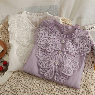 Details Puff-sleeve Loose Blouse