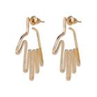 Alloy Hands Dangle Earring 1 Pair - Gold - One Size