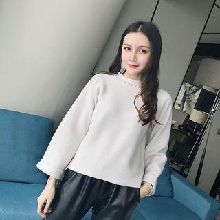 Faux-pearl Detail Sweater