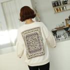 Printed Patch Back Pullover