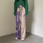 High-waist Tie-dyed Wide-leg Pants