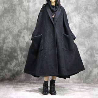 Pocket Buttoned Long Coat