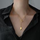 Safety Pin Necklace 1 Pc - Gold - One Size