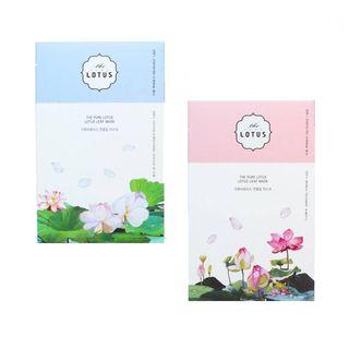 The Pure Lotus - Lotus Leaf Mask - 2 Types Soothing & Brightening
