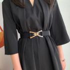 Grosgrain Belt Black - 66cm