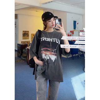 Graphic Oversize Pigment T-shirt