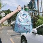 Unicorn Print Oxford Backpack