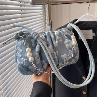 Floral Chain Strap Shoulder Bag