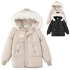 Padded Hooded Jacket With Pockets