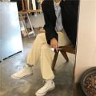 Corduroy Harem Pants Beige - One Size