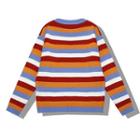 Rainbow Striped Sweater As Shown In Figure - One Size