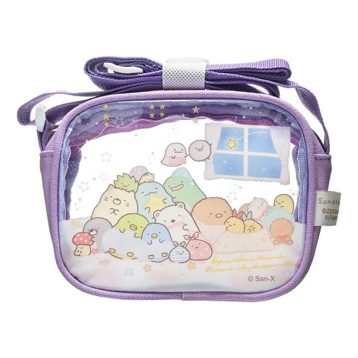 San-x Sumikko Gurashi Clear Shoulder Bag - 3 Types Purple (gu92262f)