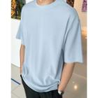 Boxy-fit Ribbed T-shirt