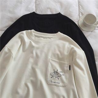 Ufo Embroidered Long-sleeve T-shirt