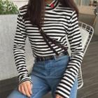 Turtleneck Printed Tee